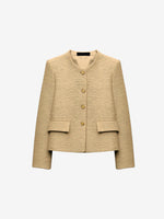 Textured Cropped Jacket