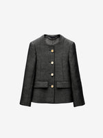 Textured Cropped Jacket