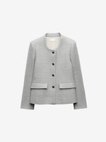 Textured Cropped Jacket