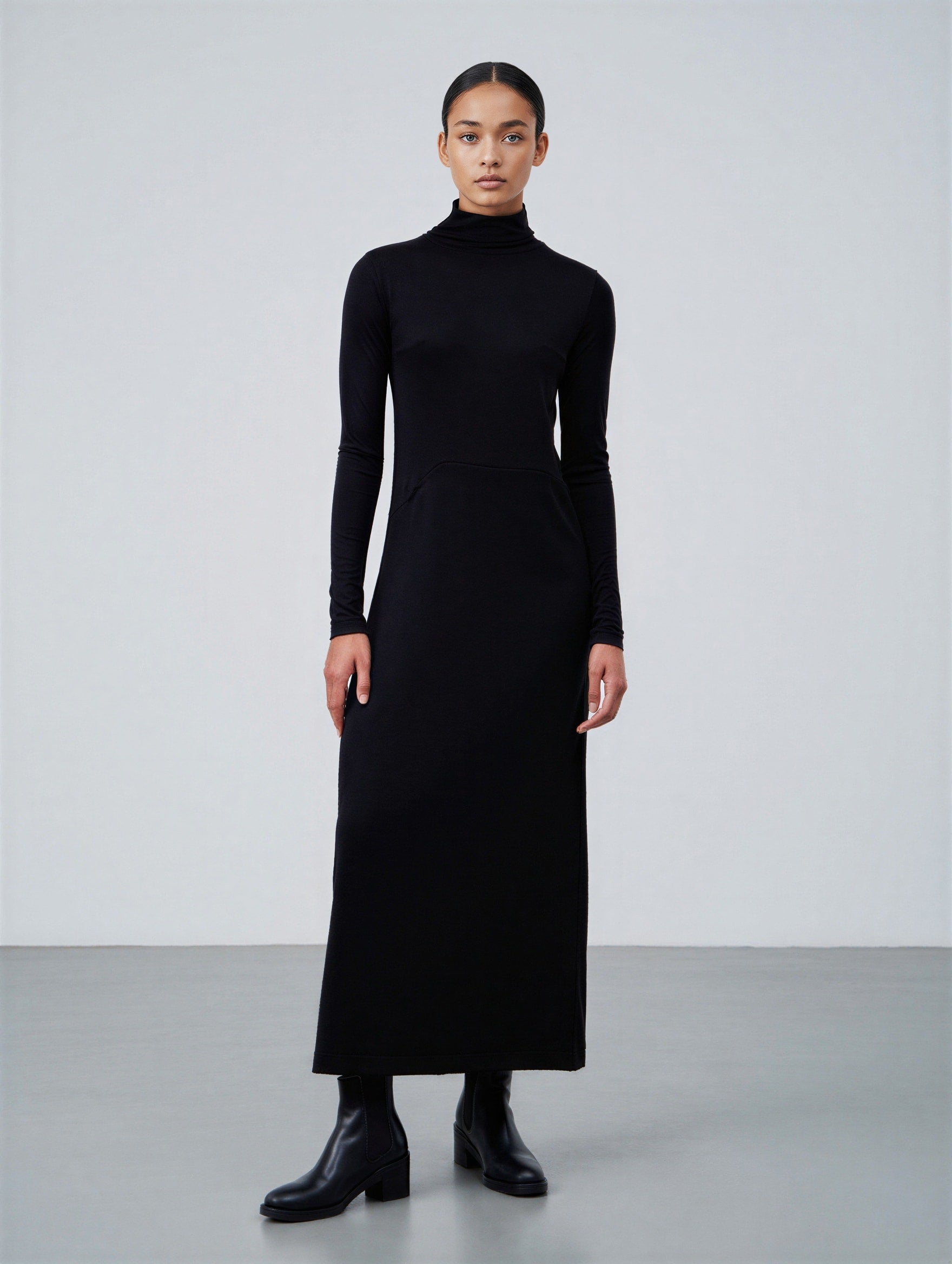 Turtleneck Maxi Dress