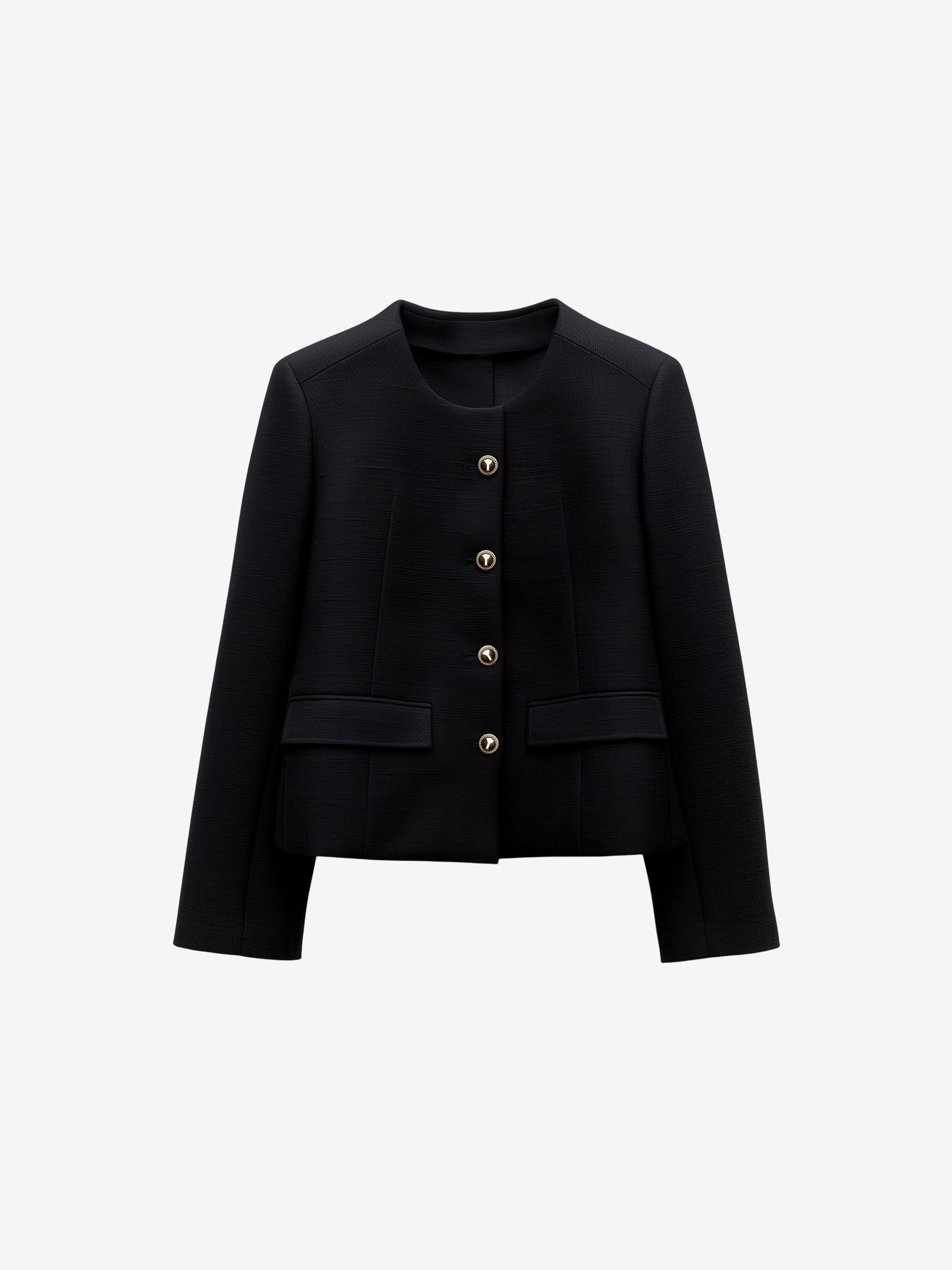Cropped Structured Jacket