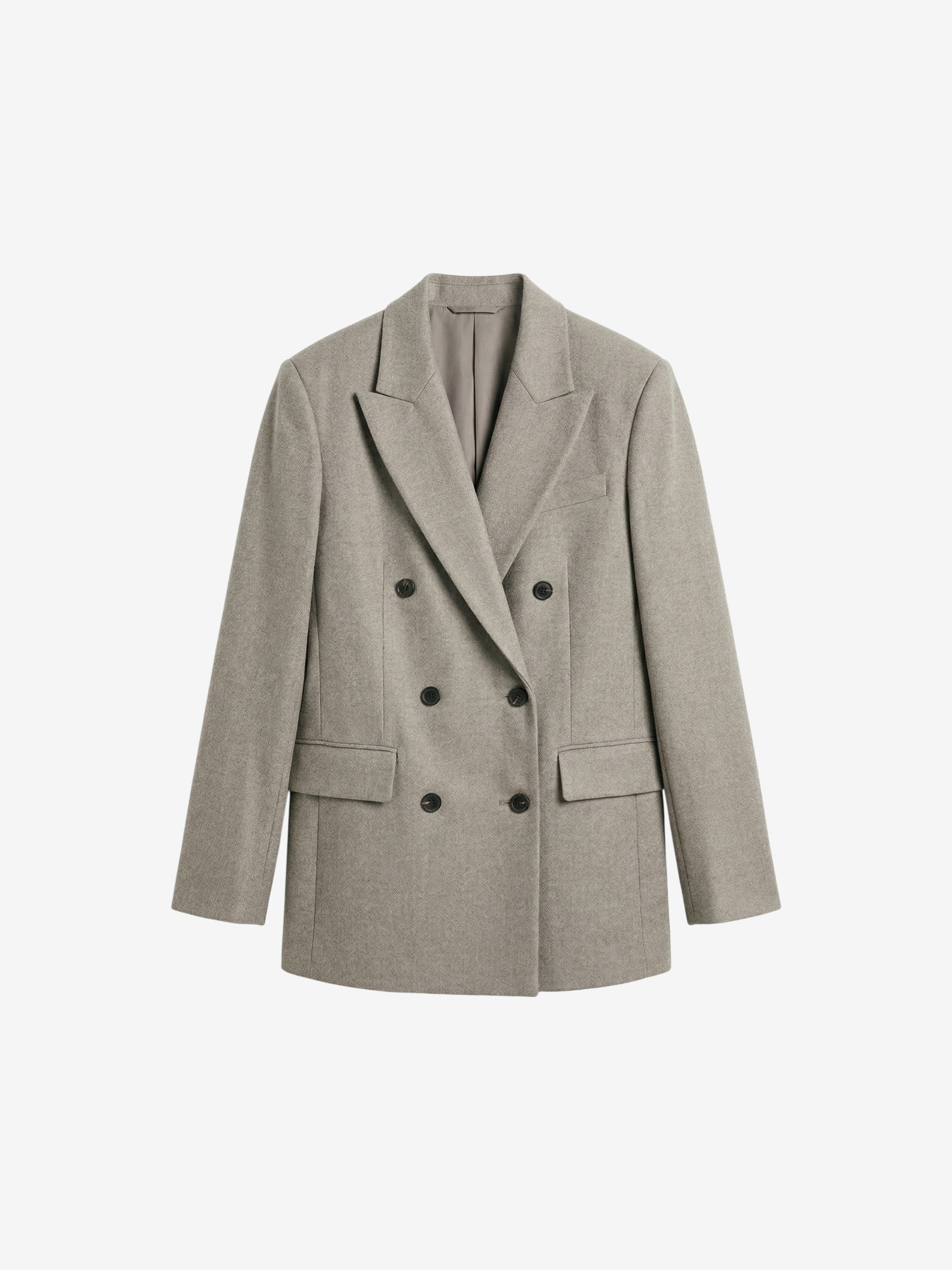 Tailored Wool Blend Blazer