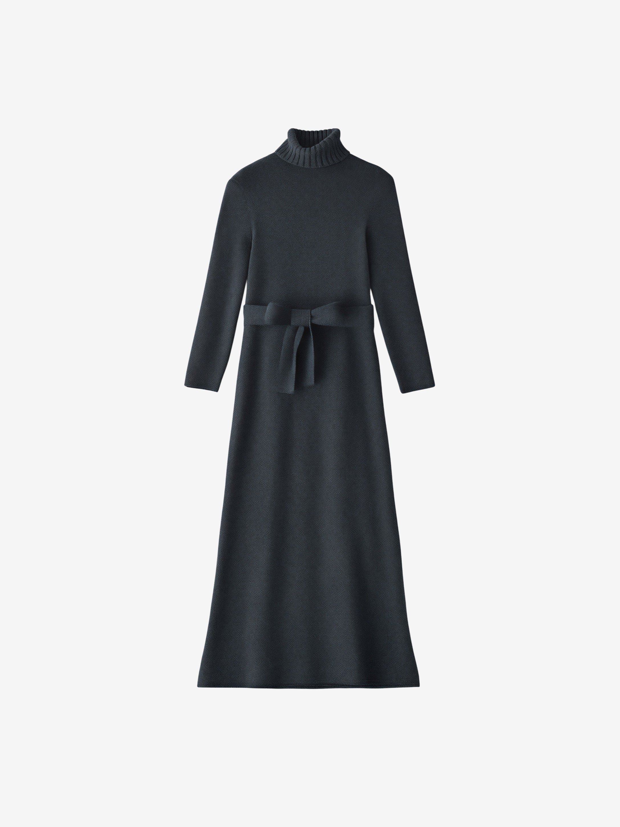 Belted Knit Dress-2