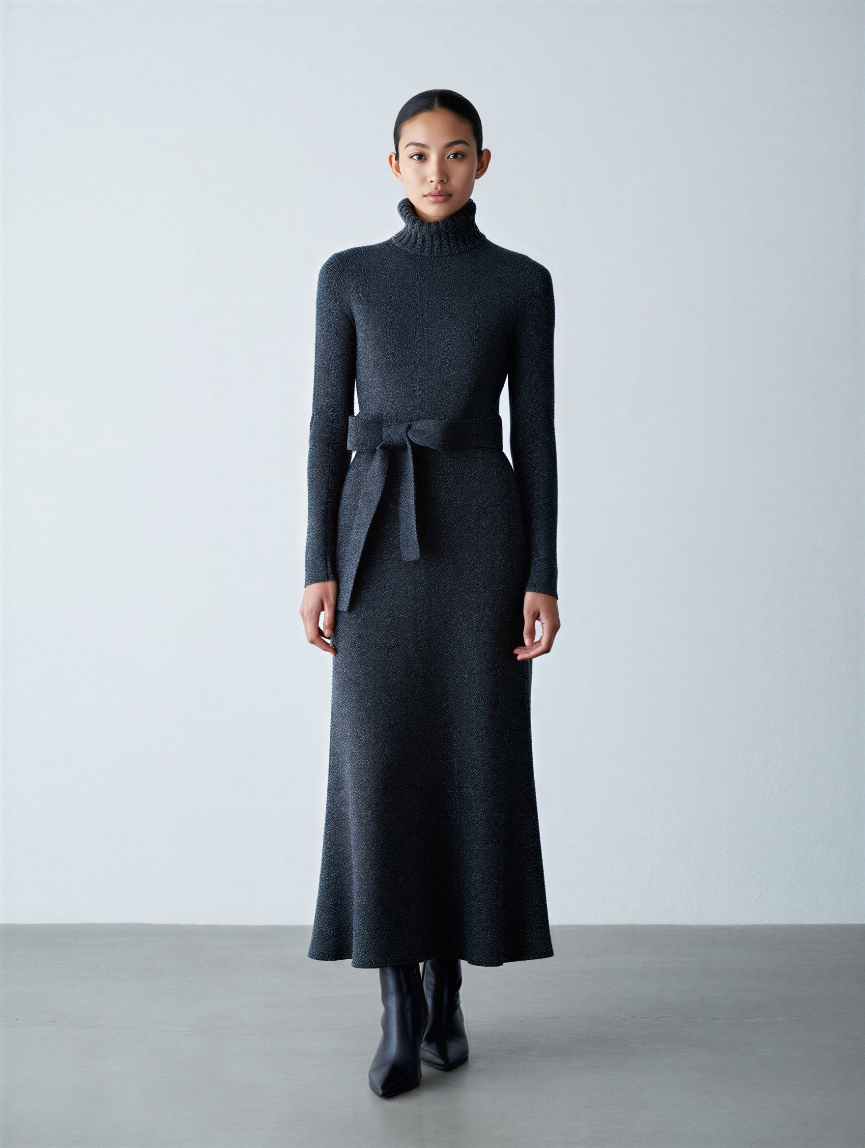 Belted Knit Dress