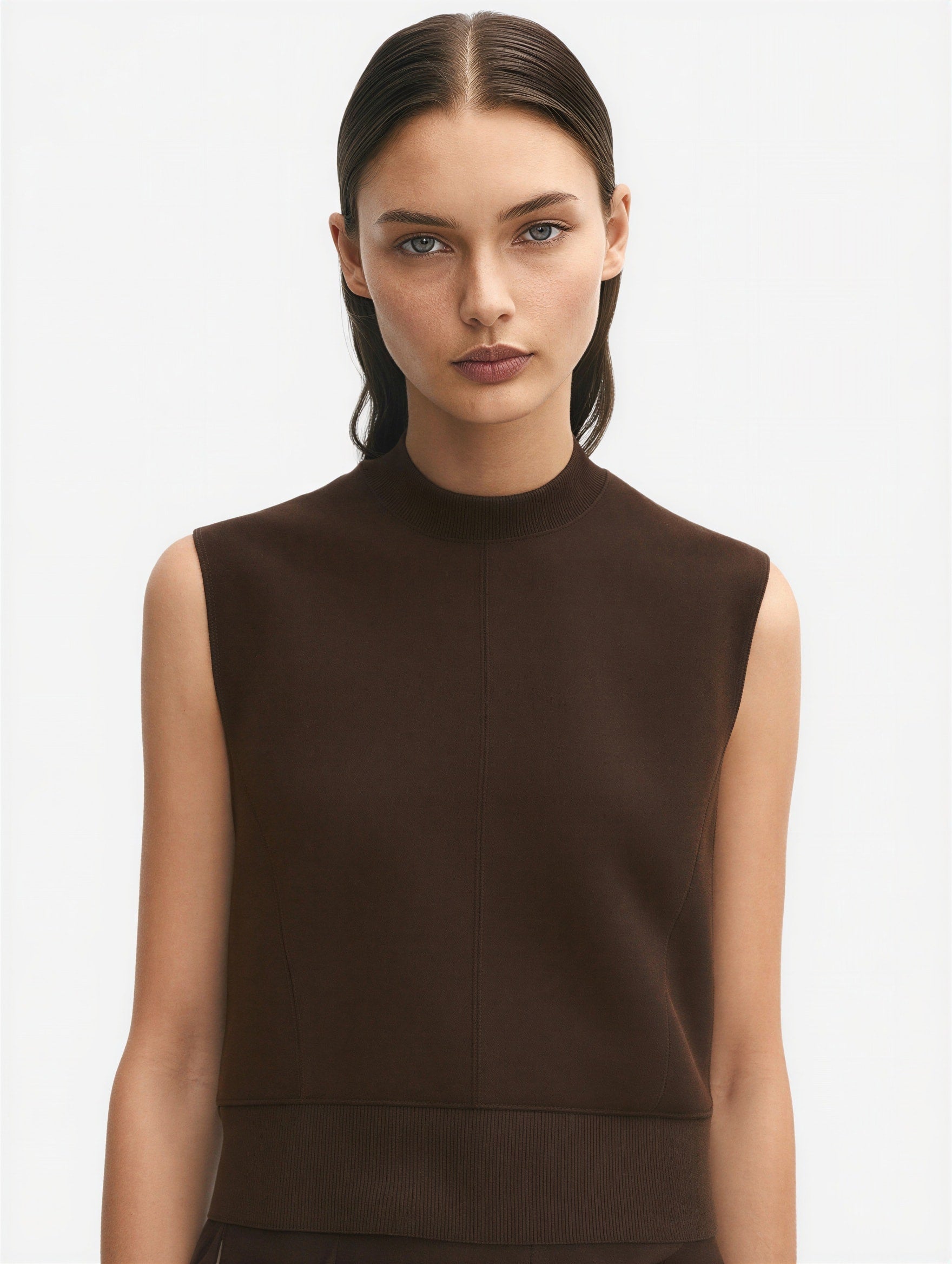 Sleeveless Knit Top-2