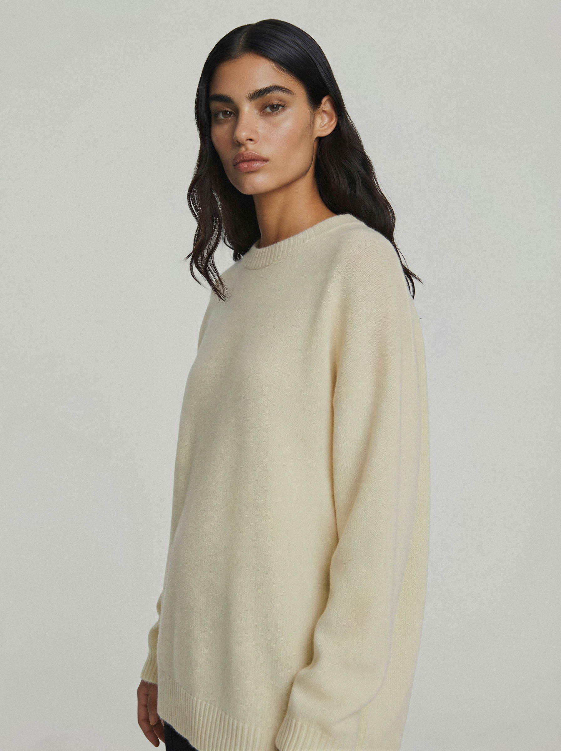 Crew Neck Knit Sweater-2